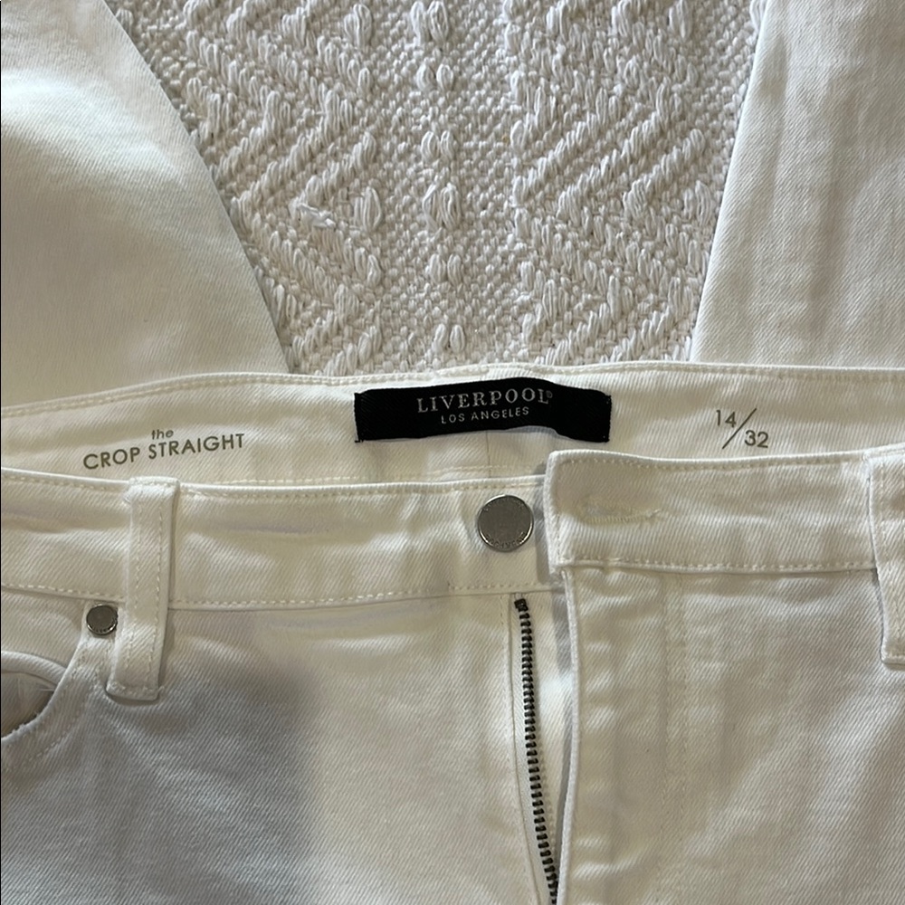 Liverpool Women's White Straight Leg Jeans
